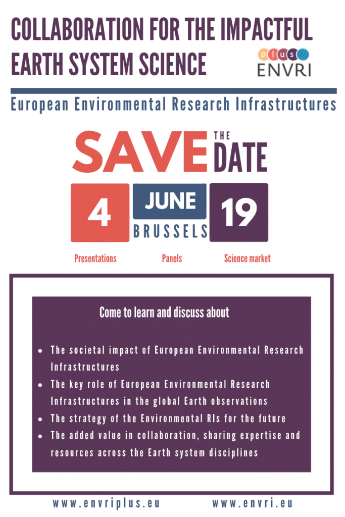 Save the Date_ENVRIplus